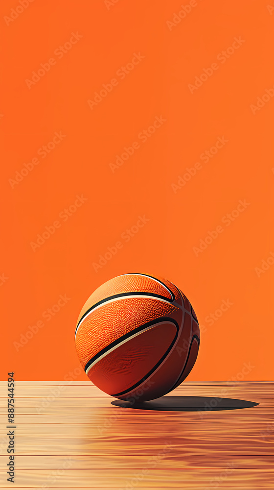 Obraz premium 3D rendering of a basketball