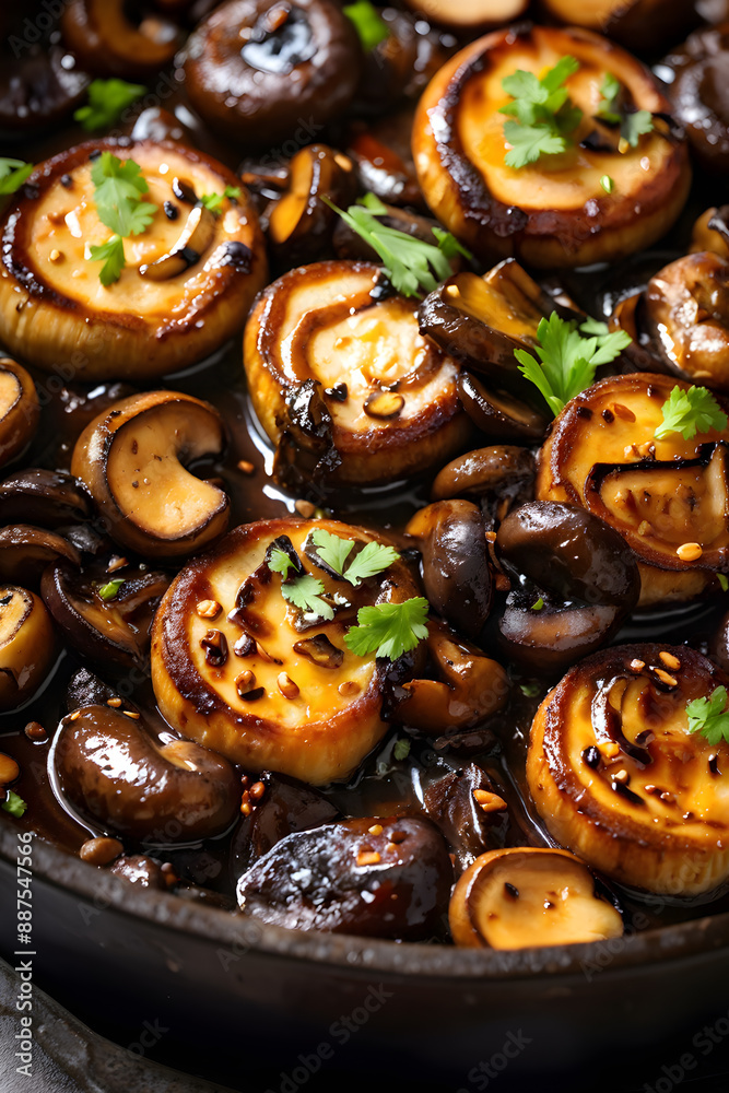 Fototapeta premium Mouthwatering mushroom medley