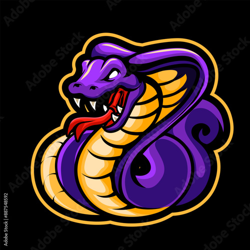 cobra snake illustration for t-shirt design