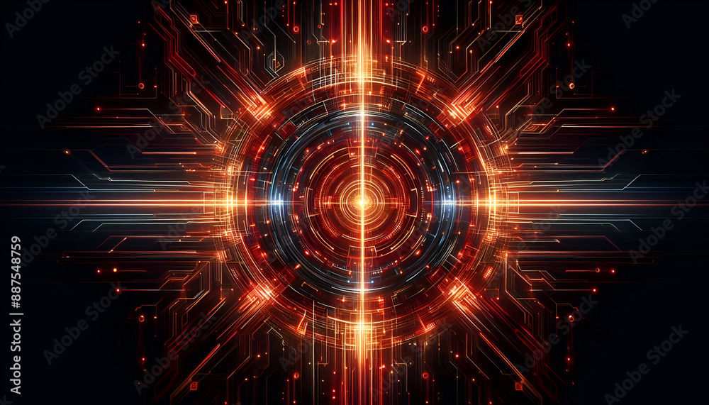 Obraz premium Center for advanced digital networks 