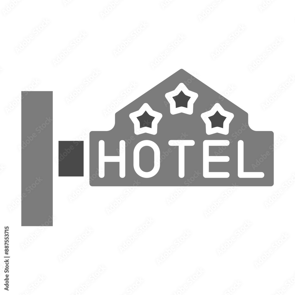 Hotel Sign Icon Hotel Sign Icon