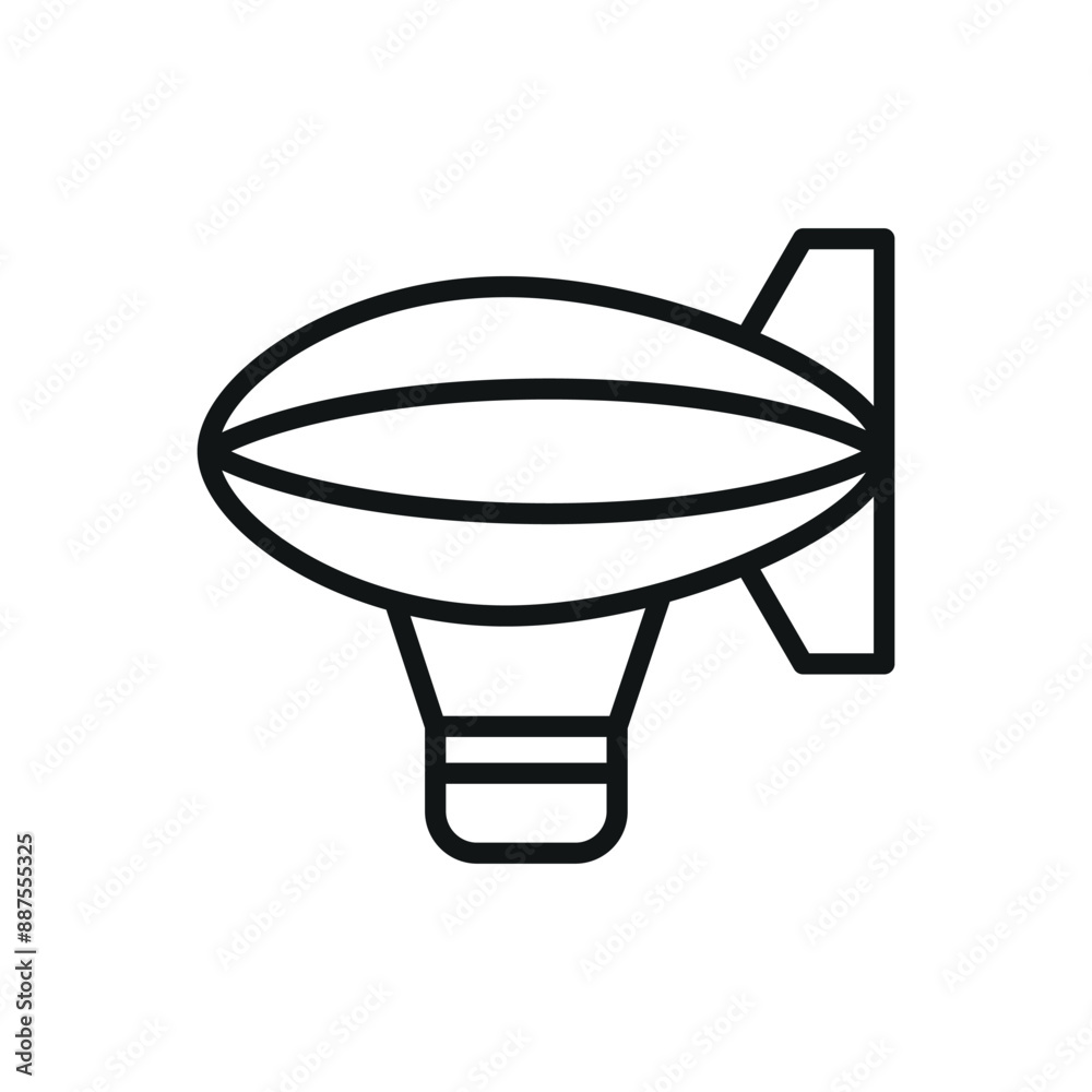 Blimp icon vector design templates simple and modern Blimp icon vector design templates simple and modern