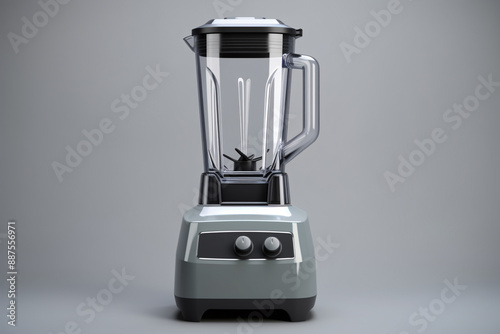 a blender with a glass container