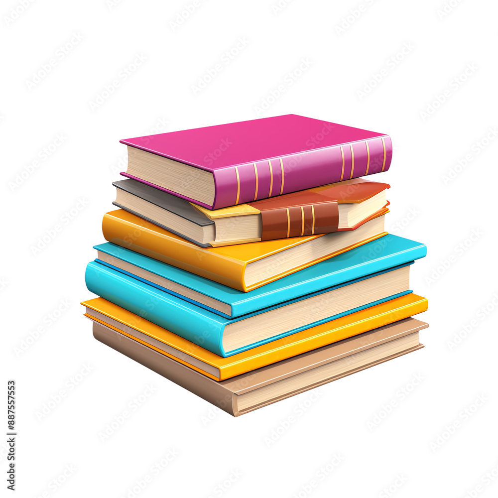 Stack of colorful books representing knowledge, education, and learning. Ideal for topics related to study, literature, and academia. Stack of colorful books representing knowledge, education, and learning. Ideal for topics related to study, literature, and academia.