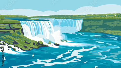 Serene Beauty of Niagara Falls