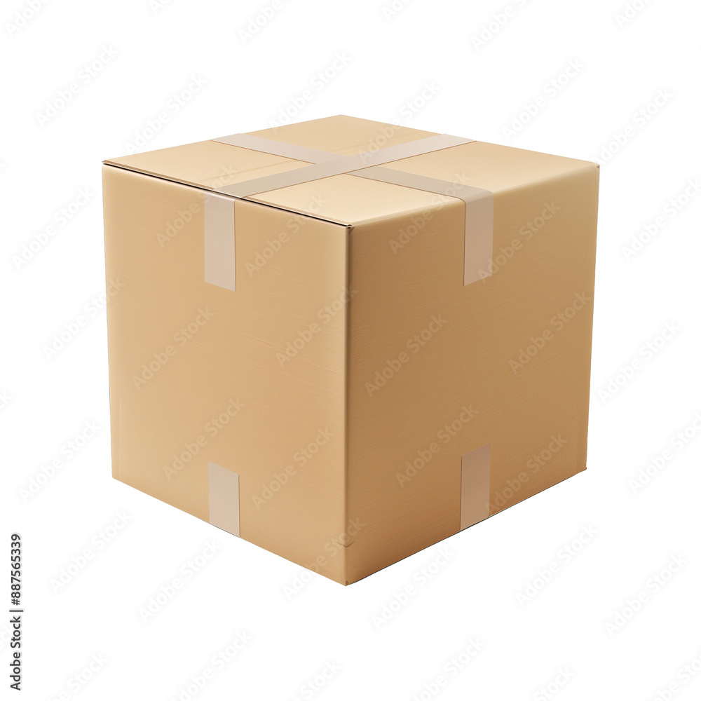 Cardboard box on transparent background PNG file Cardboard box on transparent background PNG file
