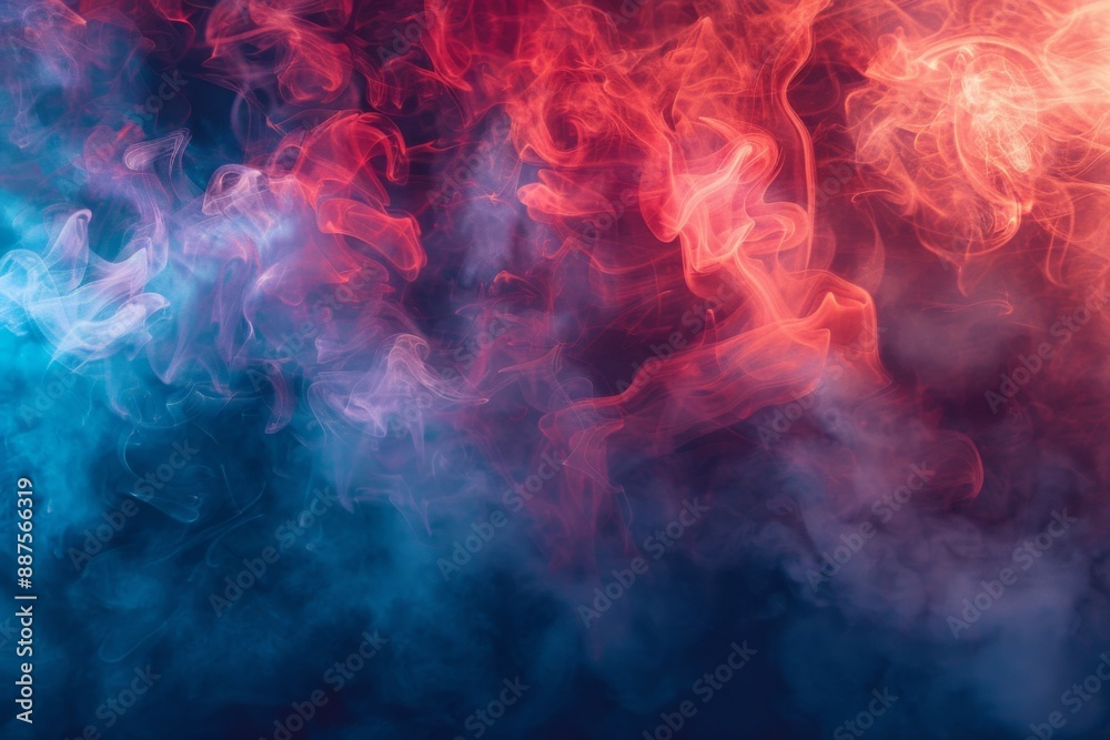 Obraz premium Colorful Smoke Abstract Background