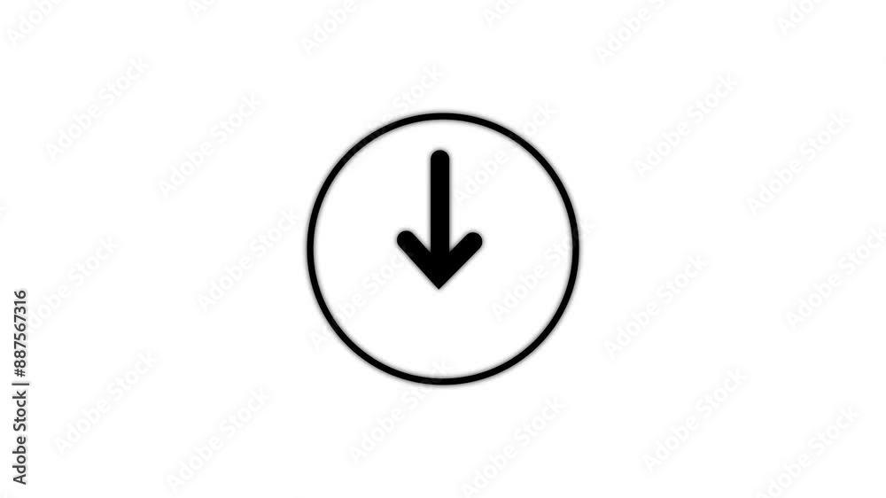 4K Loading Icon 4k animation of an technology loader icon. Arrow down symbol reveal. slide, upload, download, downloading, uploading and radio waves. 4K Loading Icon 4k animation of an technology loader icon. Arrow down symbol reveal. slide, upload, download, downloading, uploading and radio waves.