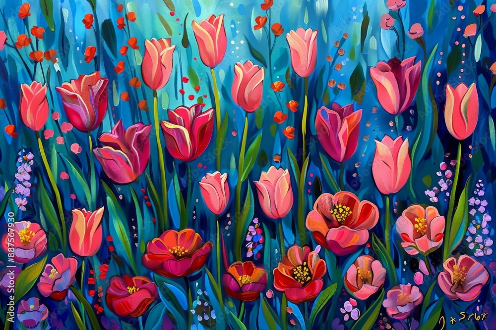 Abstract Floral Painting Abstract Floral Painting