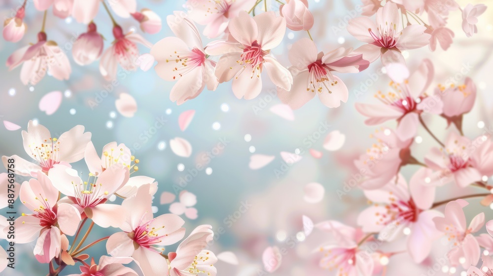 Sakura cherry blooming flowers Sakura cherry blooming flowers