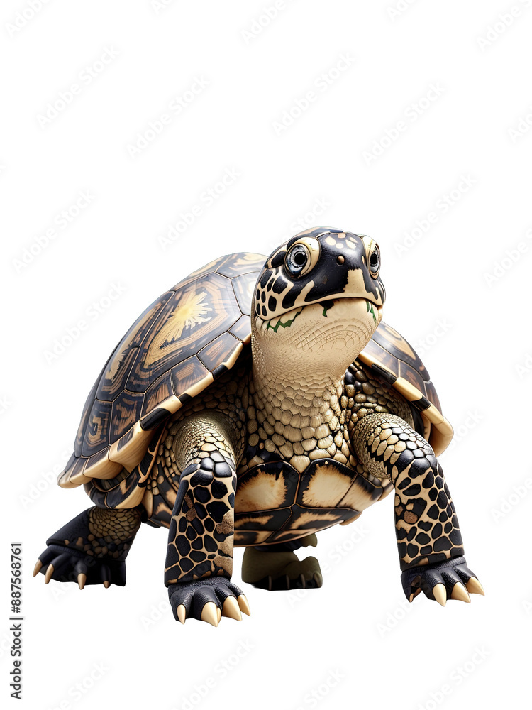 Obraz premium 3d turtle isolated on white background