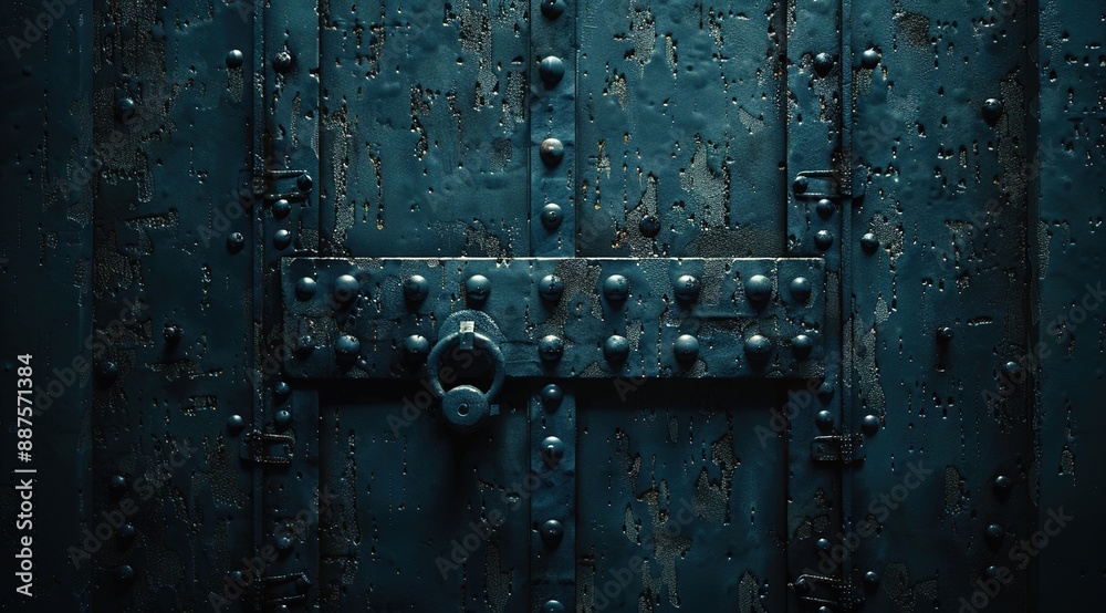 old door with lock