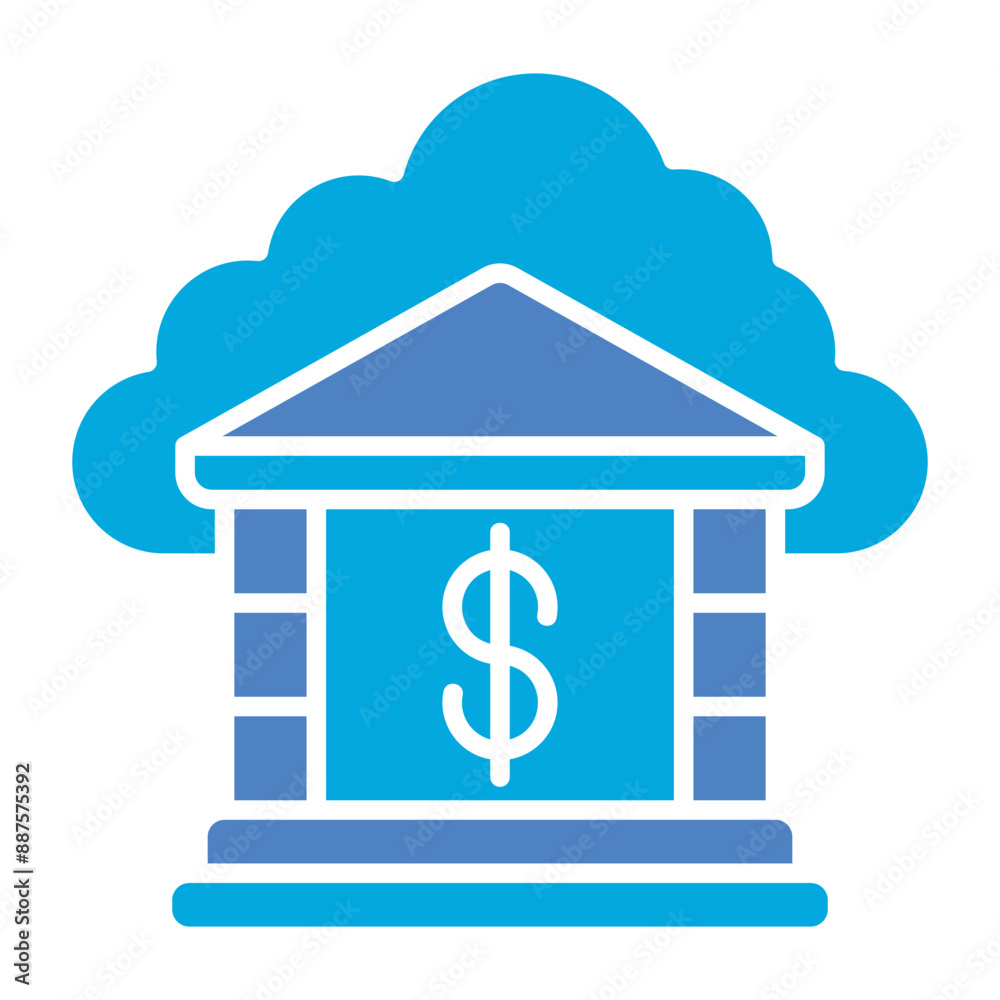 Cloud Banking Icon Cloud Banking Icon