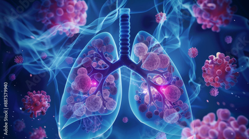 Monoclonal antibodies are used to treat lung cancer. They are created in a lab and designed to target specific proteins on cancer cells, stopping them from growing and dividing.
