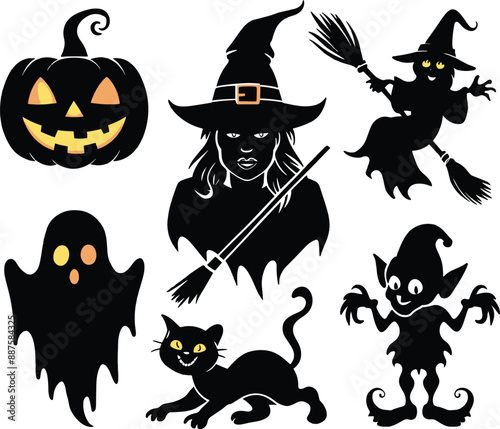 Printable Halloween Vector Icons for Designs and more.
