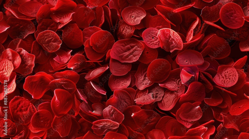 A close-up of blood cells under a microscope displaying their detailed structure and function critical for understanding hematology and blood-related diseases in a medical lab