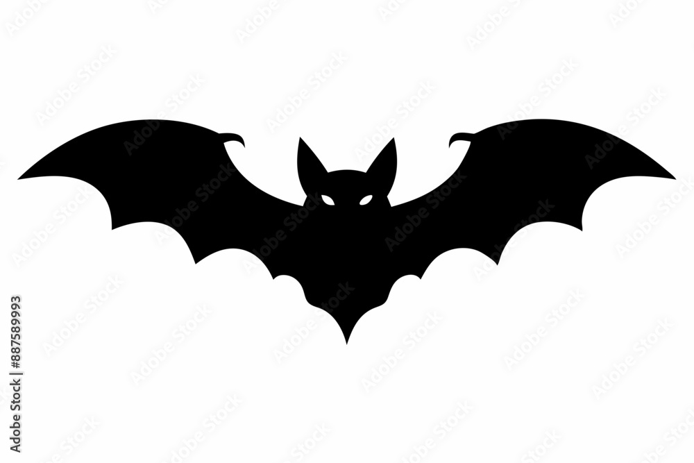 Halloween bat silhouette vector illustration Halloween bat silhouette vector illustration