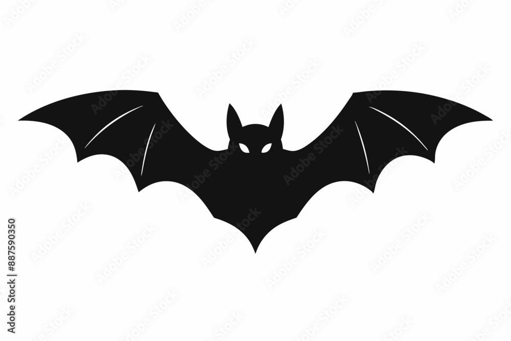 Halloween bat silhouette vector illustration Halloween bat silhouette vector illustration