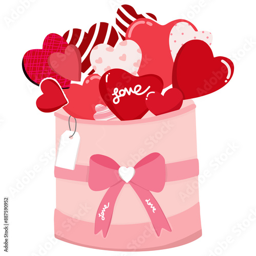 Heart doodle set i draw by hand Romantic and love illustrations