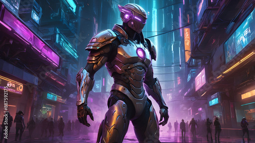 woman in the city, ai generated