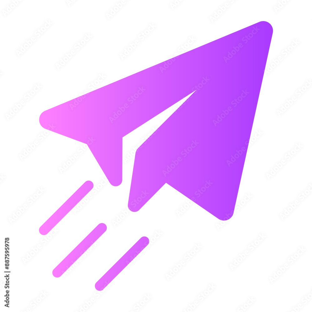 paper plane Gradient icon paper plane Gradient icon