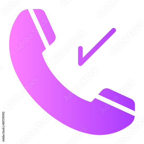 incoming call Gradient icon