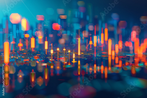 a blurry image of a city