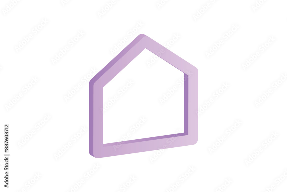 Realistic house 3d icon design illustrations Realistic house 3d icon design illustrations