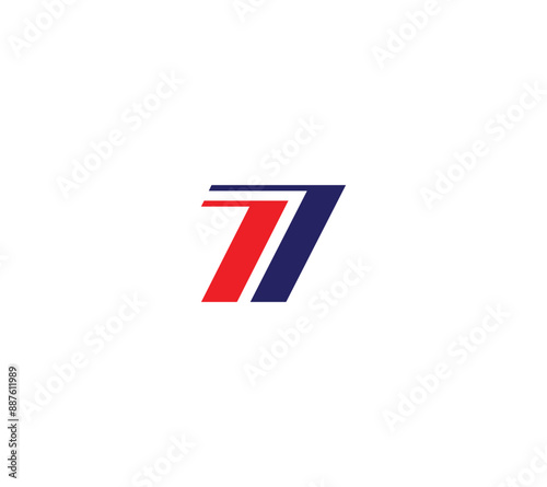 Free Download Numbers 77 logo for annual anniversary or other use.  - GFXLoad