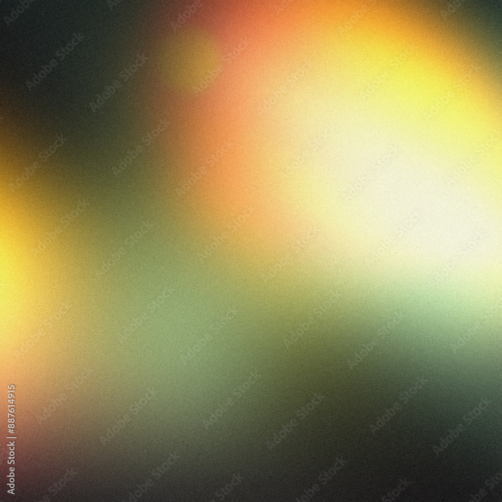 Abstract background with a grainy gradient in shades of green, yellow, and orange Abstract background with a grainy gradient in shades of green, yellow, and orange