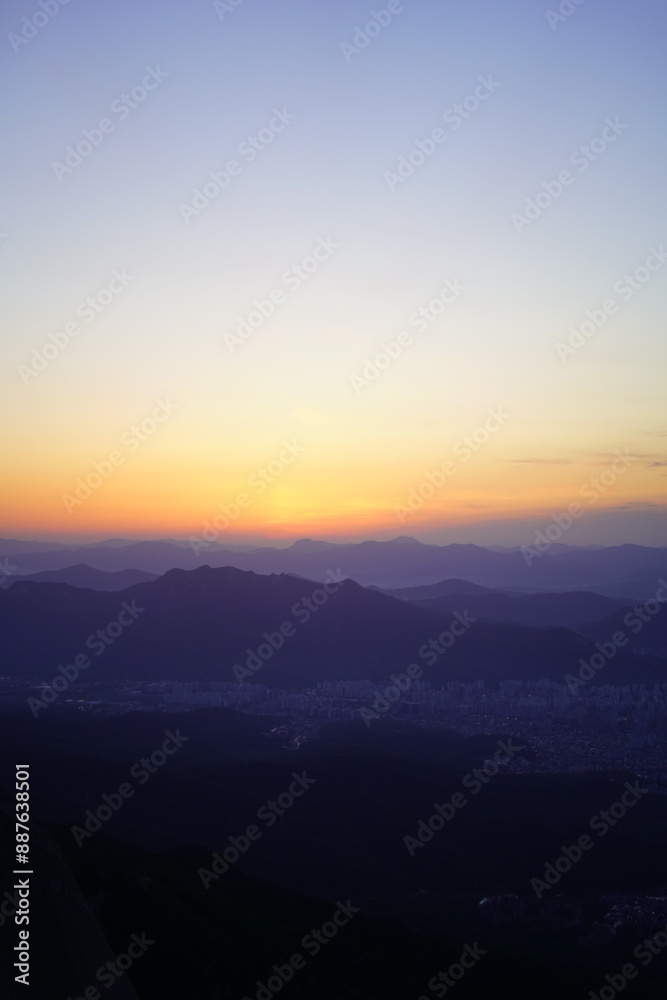 Fototapeta premium 북한산 일출