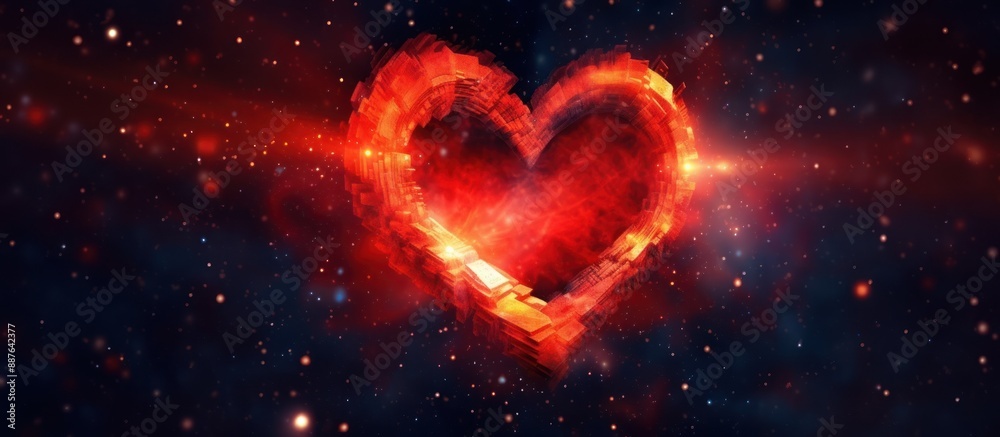 Glowing Heart in the Cosmic Depths Glowing Heart in the Cosmic Depths