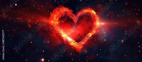 Glowing Heart in the Cosmic Depths