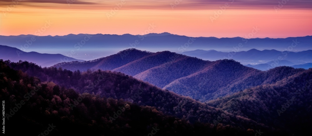 Fototapeta premium Purple Mountain Majesty at Sunrise