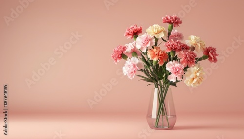 Wallpaper Mural Exquisite Diverse Carnation Bouquet Perfect for Gifting on Clean Background Torontodigital.ca