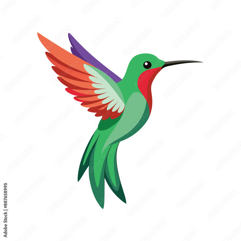 Fototapeta premium Bird color Vector Illustration 
