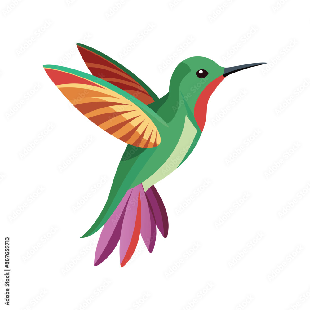 Obraz premium Bird color Vector Illustration