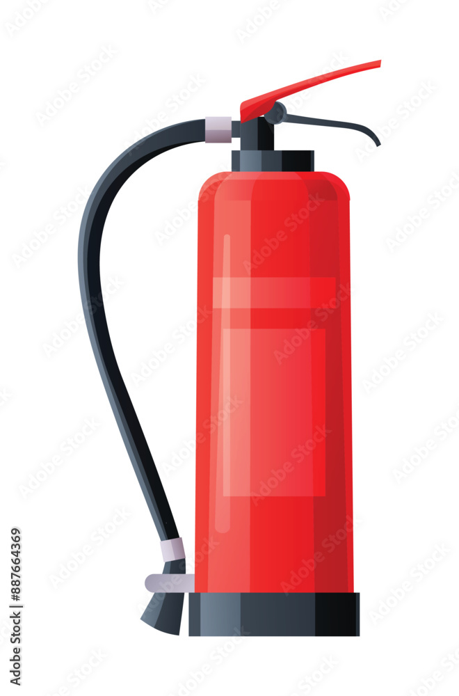 Fire extinguisher vector illustration isolated on white background Fire extinguisher vector illustration isolated on white background
