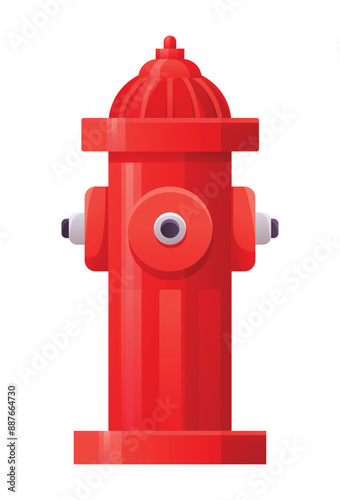 Fire hydrant vector illustration isolated on white background