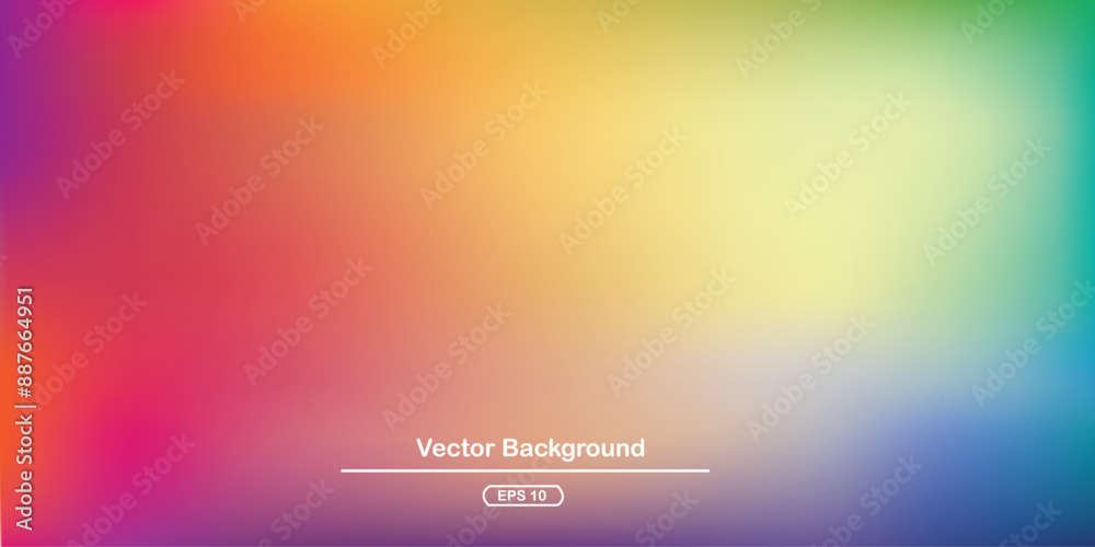 Abstract blurred gradient mesh background in bright rainbow colors. Colorful smooth banner template. Abstract blurred gradient mesh background in bright rainbow colors. Colorful smooth banner template.