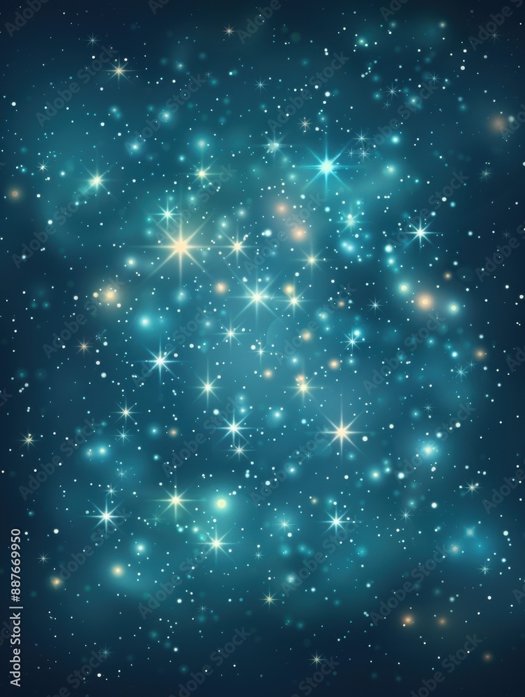 Fototapeta premium Abstract Space Background With Stars