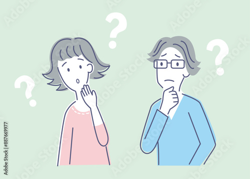 どういうことなの？男女のシンプルイラスト01