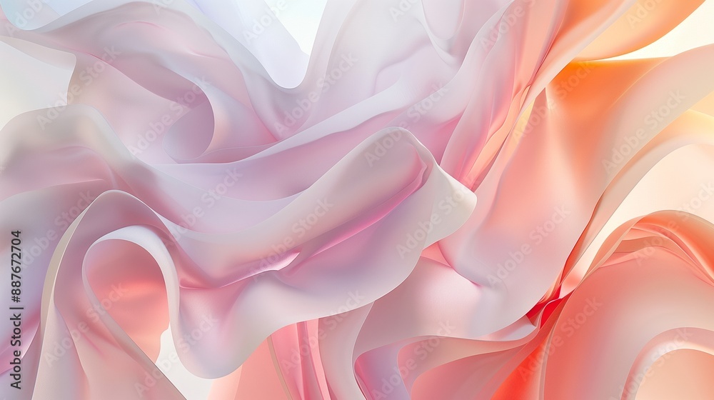 Obraz premium An abstract background with wave in pastel colors.