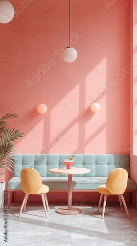 Modern Vintage Cocktail Bar Photography Minimalistic Style