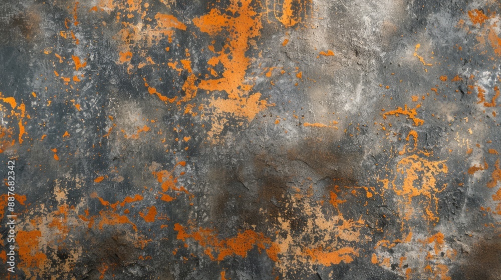 Old rough gray material with an orange hue for vintage design and copy space Old rough gray material with an orange hue for vintage design and copy space