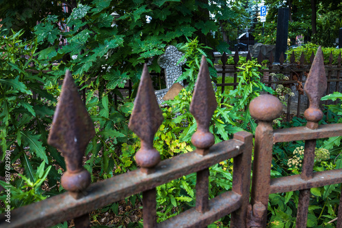 At the Smolensk Cemetery in St. Petersburg, Russia