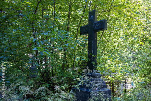 At the Smolensk Cemetery in St. Petersburg, Russia