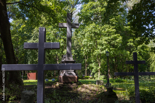 At the Smolensk Cemetery in St. Petersburg, Russia