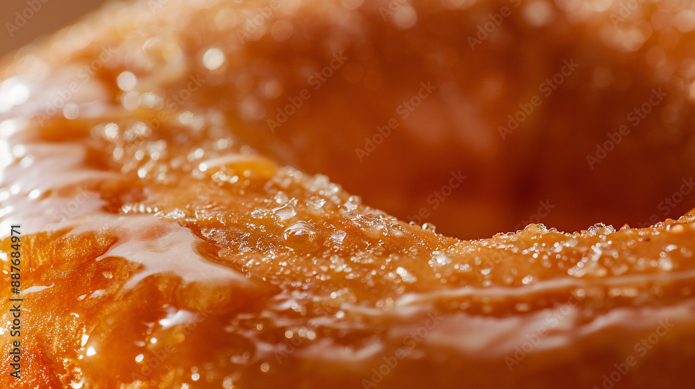 close up of a sugar coated donut close up of a sugar coated donut