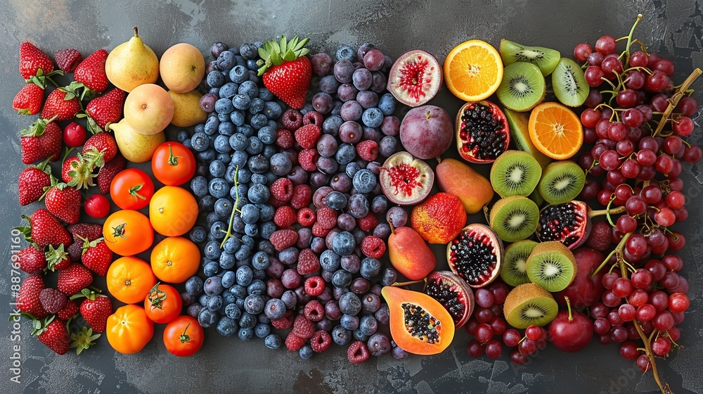 Rainbow of Fresh Fruits Rainbow of Fresh Fruits